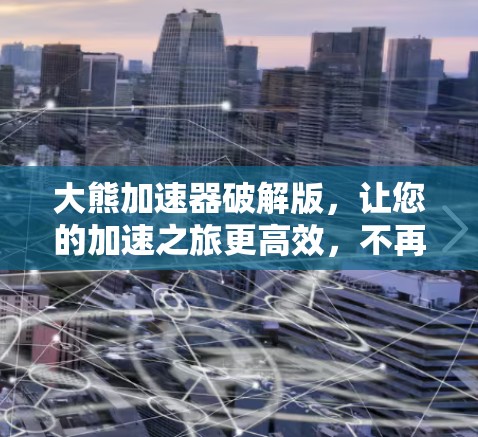 大熊<strong>加速器</strong>破解版，让您的加速之旅更高效，不再被速度困扰！