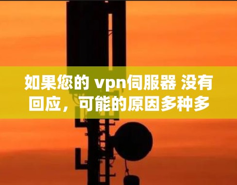 如果您的 vpn伺服器 没有回应，可能的原因多种多样，以下是一些可能的情况及其解决方案